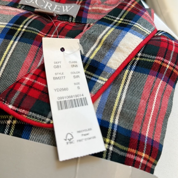 Women’s J.CREW plaid pajamas size small - Picture 2 of 5